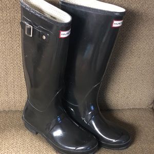 Tall Hunter boots worn ONCE!